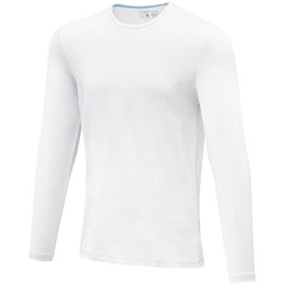 Ponoka long sleeve men's organic t-shirt biały (38018010)