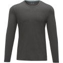 Ponoka long sleeve men's organic t-shirt szary sztormowy (38018890)