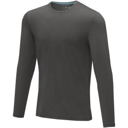 Ponoka long sleeve men's organic t-shirt szary sztormowy (38018891)