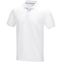 Graphite short sleeve men's organic polo biały (37508012)