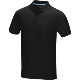 Graphite short sleeve men's organic polo czarny (37508995)