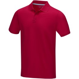 Graphite short sleeve men's organic polo czerwony (37508255)