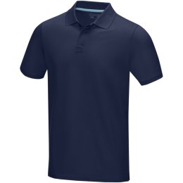 Graphite short sleeve men's organic polo granatowy (37508490)