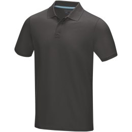 Graphite short sleeve men's organic polo szary sztormowy (37508891)