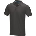 Graphite short sleeve men's organic polo szary sztormowy (37508894)