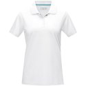 Graphite short sleeve women's organic polo biały (37509010)