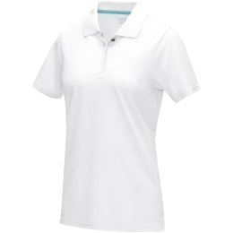 Graphite short sleeve women's organic polo biały (37509015)