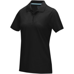 Graphite short sleeve women's organic polo czarny (37509991)