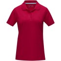 Graphite short sleeve women's organic polo czerwony (37509250)