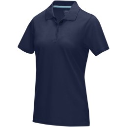 Graphite short sleeve women's organic polo granatowy (37509491)