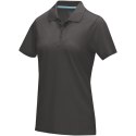 Graphite short sleeve women's organic polo szary sztormowy (37509890)