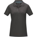 Graphite short sleeve women's organic polo szary sztormowy (37509890)