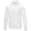 Ruby men's organic recycled full zip hoodie biały (37510012)