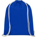 Orissa 140 g/m² organic cotton drawstring bag 5L błękit królewski (12061253)