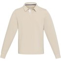 Clyde unisex organic rugby polo sweatshirt oatmeal (38237071)