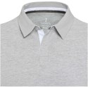 Clyde unisex organic rugby polo sweatshirt szary melanż (38237800)