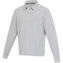 Clyde unisex organic rugby polo sweatshirt szary melanż (38237801)