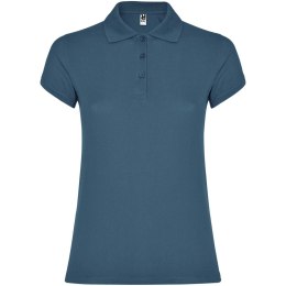 Star koszulka damska polo z krótkim rękawem storm blue (R66348V3)