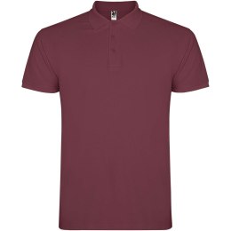 Star koszulka męska polo z krótkim rękawem berry red (R66388U1)