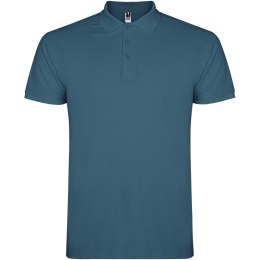 Star koszulka męska polo z krótkim rękawem storm blue (R66388V1)