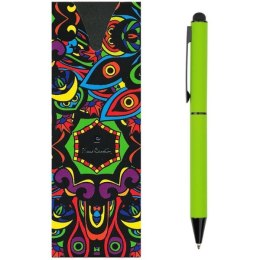 Długopis metalowy touch pen, soft touch CELEBRATION Pierre Cardin kolor jasnozielony