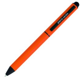 Długopis metalowy touch pen, soft touch CELEBRATION Pierre Cardin kolor pomarańczowy