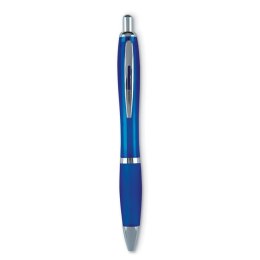 Długopis z miękkim uchwytem przezroczysty niebieski (KC3314-23)