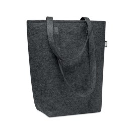 Filcowa torba na zakupy RPET ciemno szary (MO6185-15)