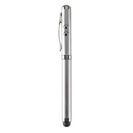 Długopis i wskaźnik laserowy srebrny mat (MO8097-16)