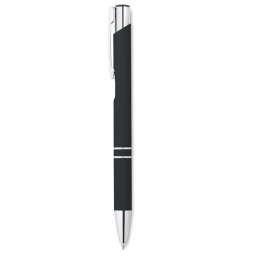 Długopis z gumowym wykończenie czarny (MO8857-03)