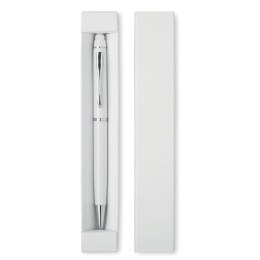 Długopis z miękką końcówką biały (MO8476-06)