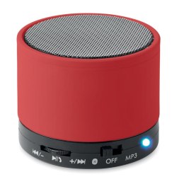Głośnik bezprzewodowy okrągły czerwony (MO8726-05)