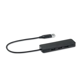 Hub USB-C 4 porty USB czarny (MO6811-03)