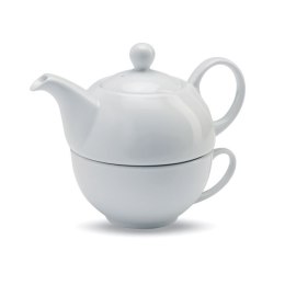 Zestaw do herbaty z dzbankiem biały (MO7343-06)