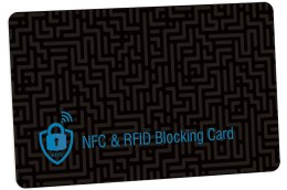 Karta blokująca sygnały NFC i RFID