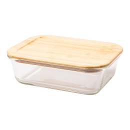 Lunch box Glasial 1000 ml, brązowy/transparentny