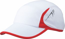 Running cap 0020 - biały/czerwony