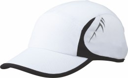 Running cap 0090 - biały/czarny
