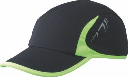 Running cap 9041 - czarny/jasny zielony