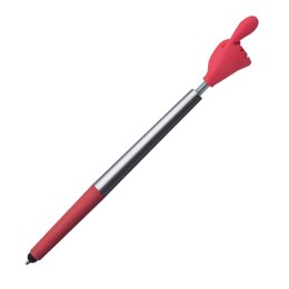 Długopis plastikowy CrisMa Smile Hand kolor Czerwony