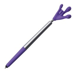 Długopis plastikowy CrisMa Smile Hand kolor Fioletowy