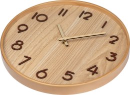Zegar ścienny drewniany kolor Beżowy