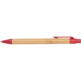 Długopis bambusowy kolor Czerwony