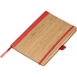 Bambusowy notatnik kolor Czerwony