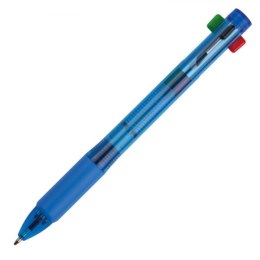 Długopis plastikowy 4w1 NEAPEL kolor niebieski