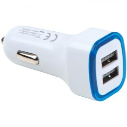 Ładowarka samochodowa USB FRUIT kolor niebieski
