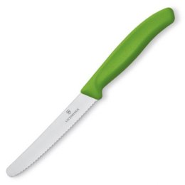 Nóż z ząbkowanym ostrzem kolor zielony