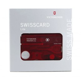 SwissCard Lite Victorinox kolor czerwony