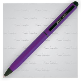 Długopis metalowy touch pen, soft touch CELEBRATION Pierre Cardin kolor fioletowy
