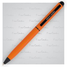Długopis metalowy touch pen, soft touch CELEBRATION Pierre Cardin kolor pomarańczowy